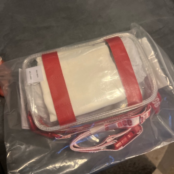 Ugg Red Janey Transparent See-through Crossbody - Picture 2 of 3